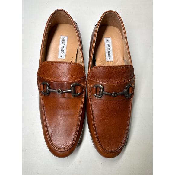 Steve Madden perfct brown leather slip on loafers - Picture 2 of 7